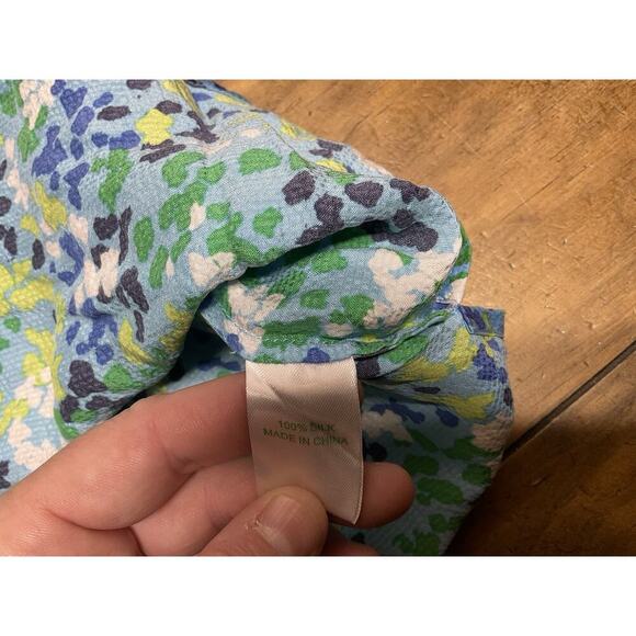Lilly Pulitzer Women’s Floral Oops Spilled It Again Ruffle Front Silk Top Size 6 - Picture 7 of 9